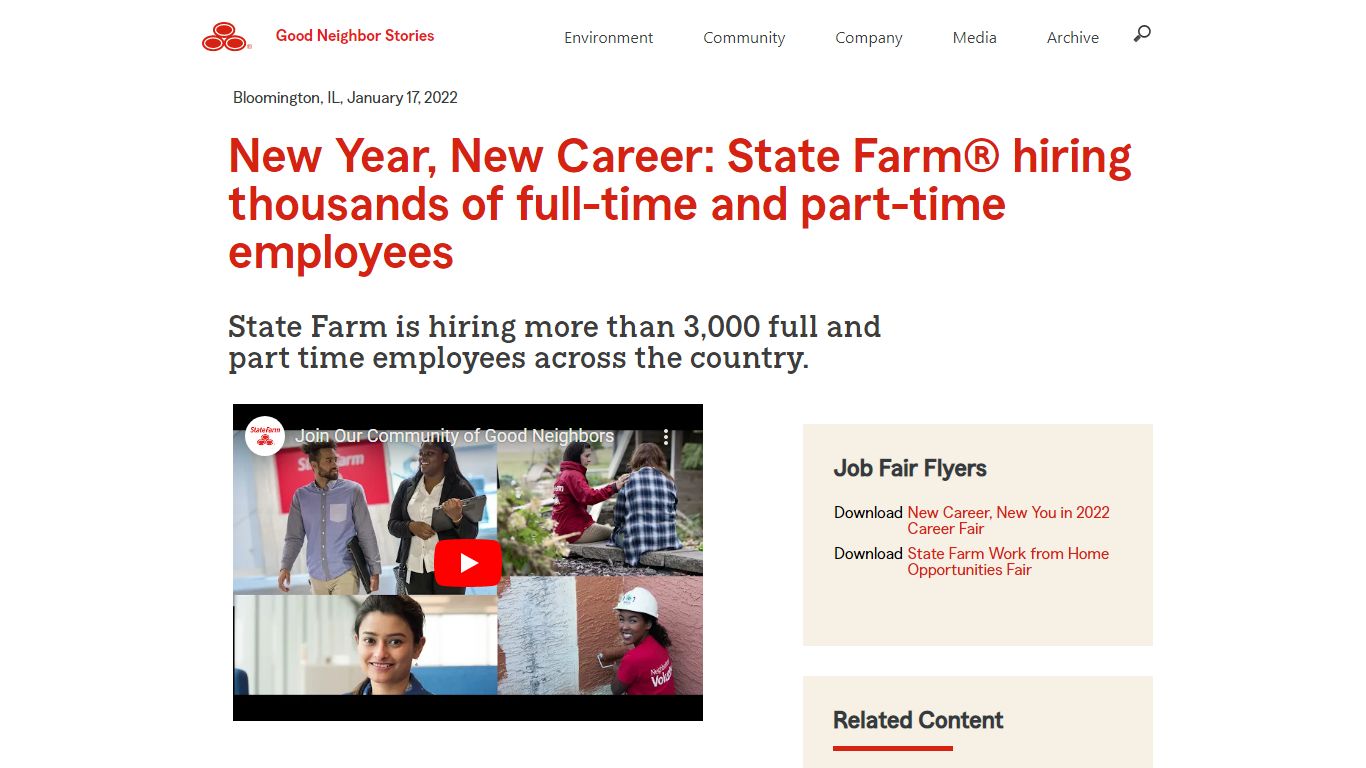 New Year, New Career: State Farm® hiring thousands of full-time and ...